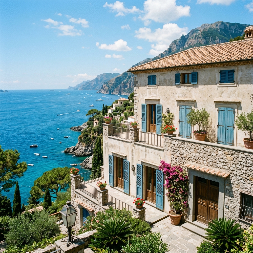 Propriété provençale traditionnelle équipée de climatisation invisible dans le Var